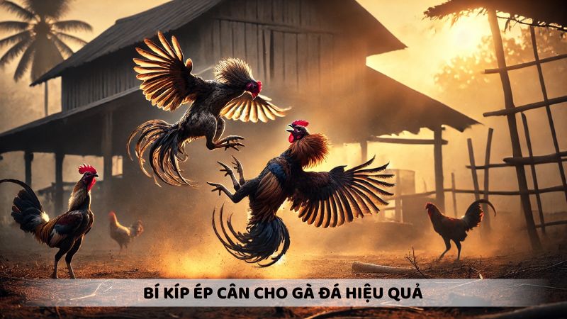 Bí kíp ép cân cho gà đá hiệu quả