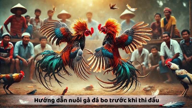 Hướng dẫn nuôi gà đá bo trước khi thi đấu